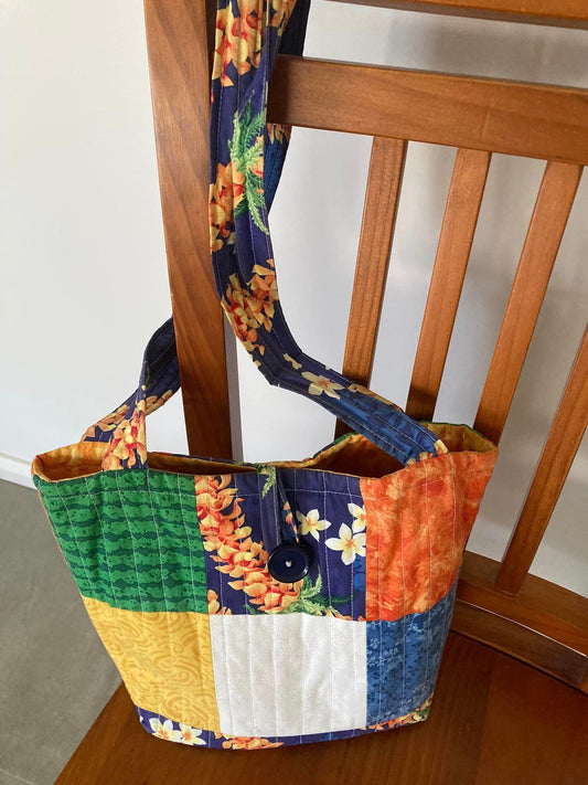 Tote Bag - Frangipani - Love Patchwork