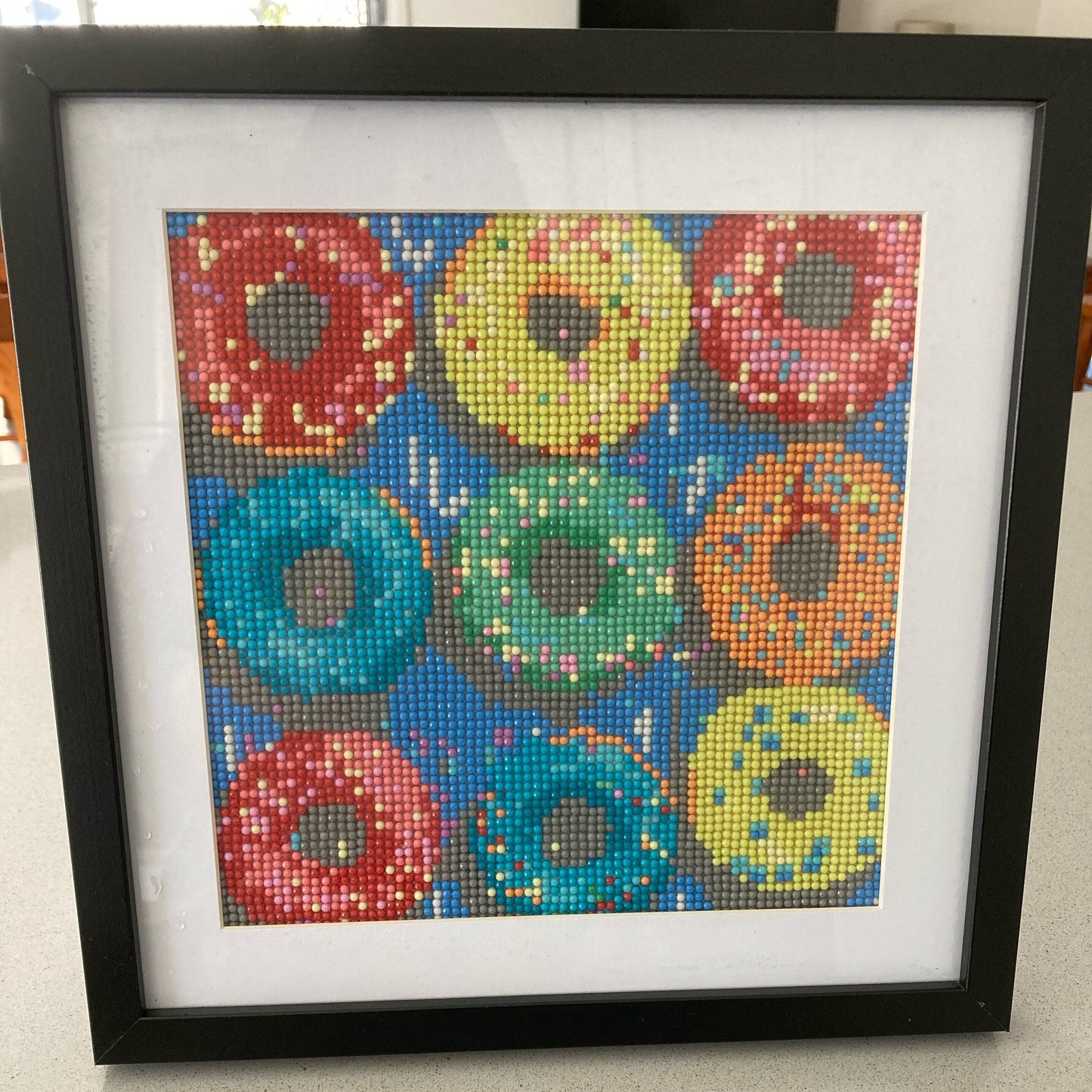 Framed Diamond Art Donuts Design - Love Patchwork