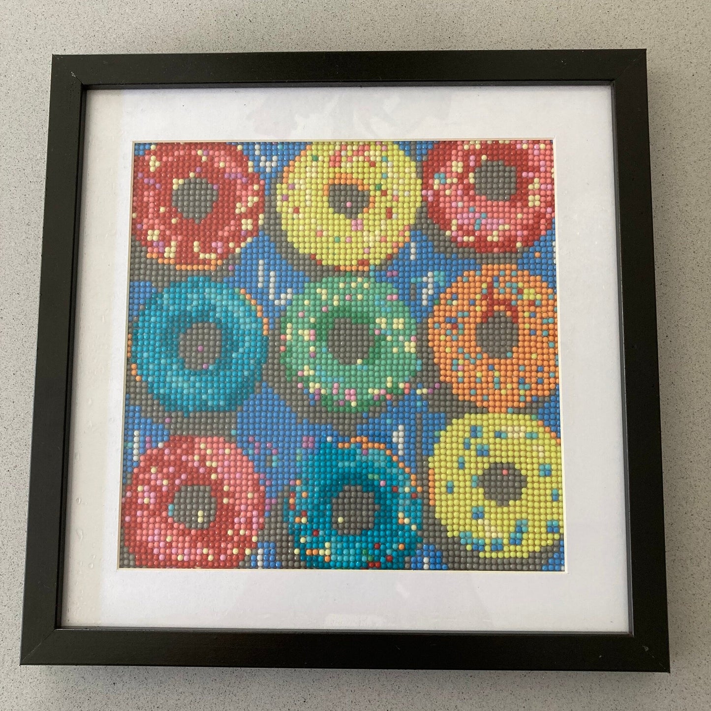 Framed Diamond Art Donuts Design - Love Patchwork