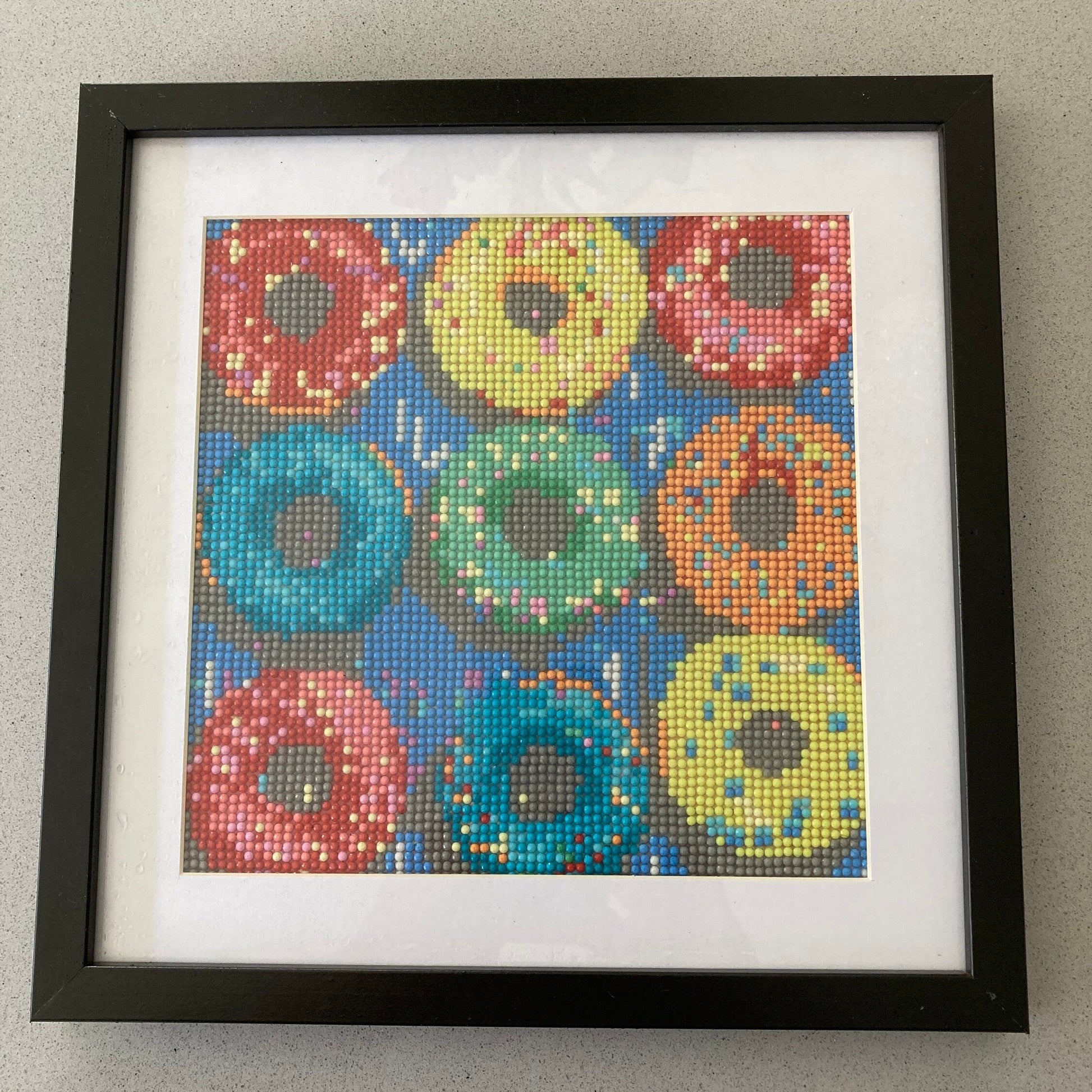 Framed Diamond Art Donuts Design - Love Patchwork